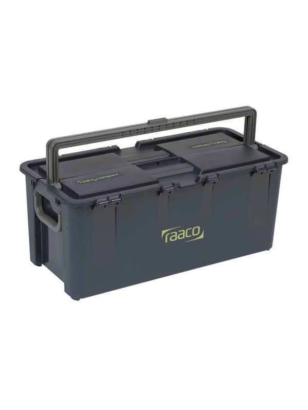 Produktfoto för raaco Compact 50, Verktygslåda, Polypropylen, Blå, 50 kg, Gångjärn, 621 mm
