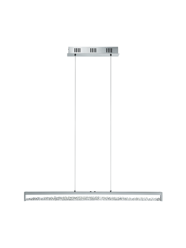Produktfoto för Eglo Cardito 1 - Hängande lampa - LED - 32 W (motsvarande 176 W) - tonbar vit - 2700-5000 K - klar, krom