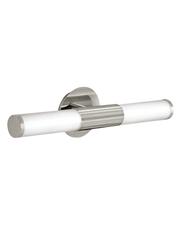 Produktfoto för Eglo Palmera - Vägglampa - 2 uttag - E14 - satinnickel, matte opal white