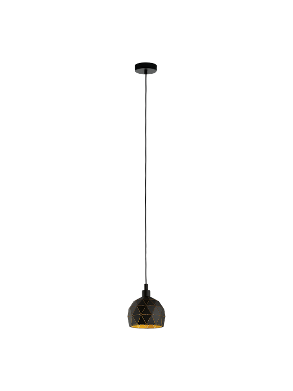 EGLO ROCCAFORTE pendlande belysning - svart, guld