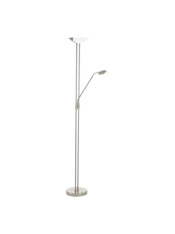 EGLO BAYA LED golvlampor - matt nickel/vit, matt