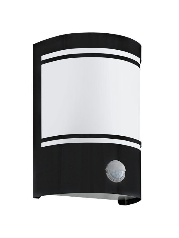 EGLO CERNO outdoor wall lamp with sensor black