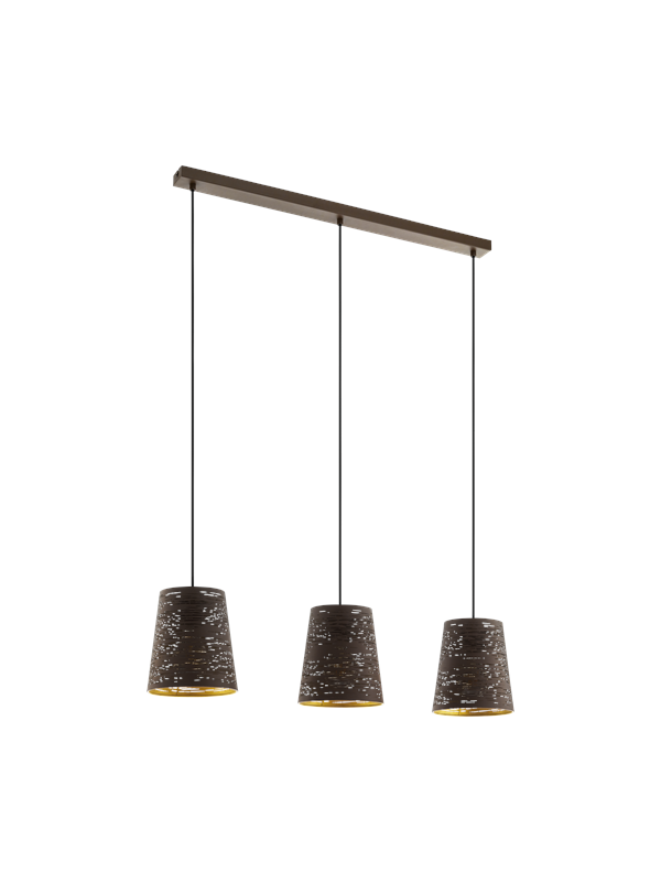 EGLO SEGEZIA long table pendant mocha/gold