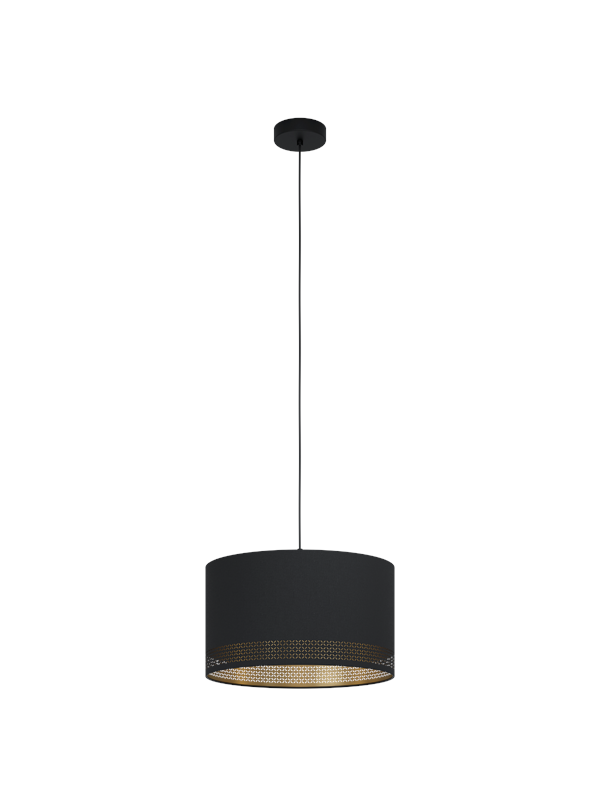 EGLO ESTEPERRA pendlande belysning - svart/svart, guld