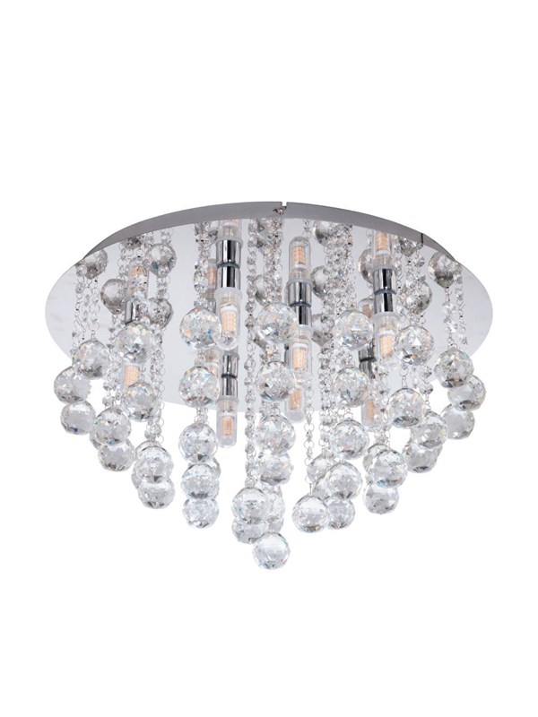 EGLO ALFARO ceiling lamp chrome/crystal glass