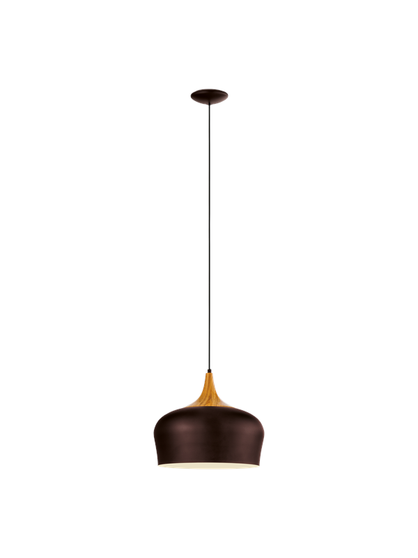 EGLO OBREGON pendlande belysning - brun, creme, ek