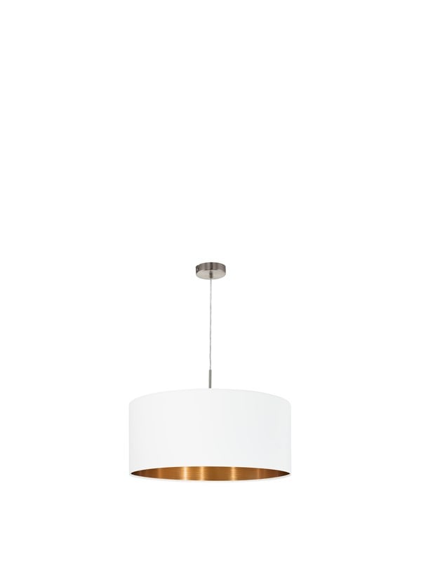 EGLO PASTERI pendlande belysning - matt nickel/vit, koppar