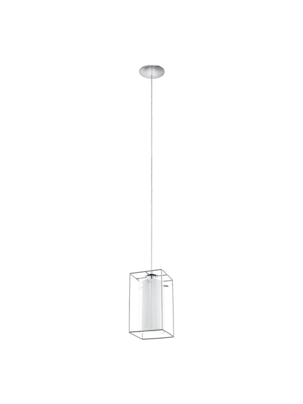 EGLO LONCINO 1 pendlande belysning - krom/klar, vit