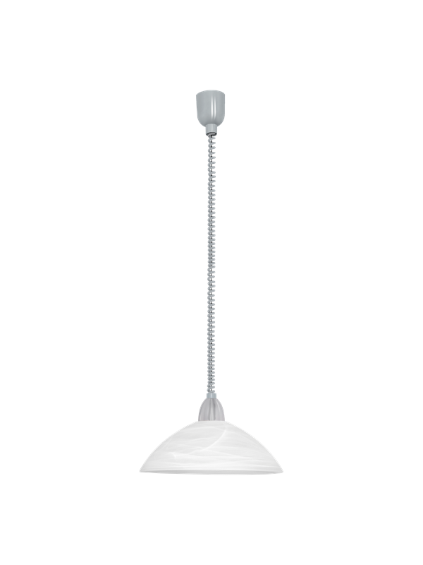 EGLO LORD 2 pendlande belysning - silver, matt nickel/vit