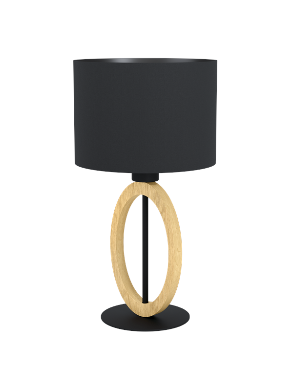 EGLO BASILDON 1 table lamp black/wood