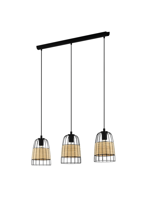 EGLO ANWICK pendlande belysning - svart/natur