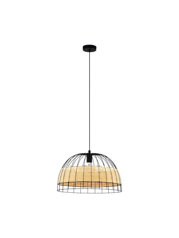 EGLO ANWICK pendlande belysning - svart/natur