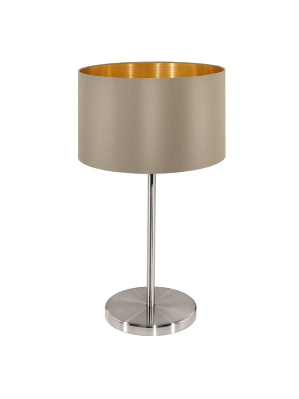 EGLO MASERLO bordsbelysning - matt nickel/taupe, guld