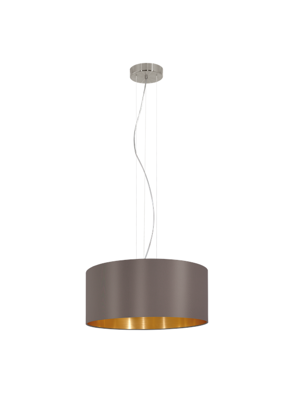 EGLO MASERLO pendlande belysning - matt nickel/cappuccino, guld