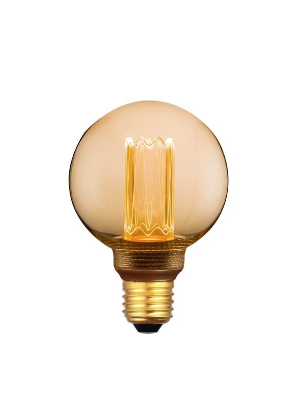 Produktfoto för EGLO LED-glödlampa LED G80 4,3W 1800K 3-stegs dimmning E27 - Amber E27