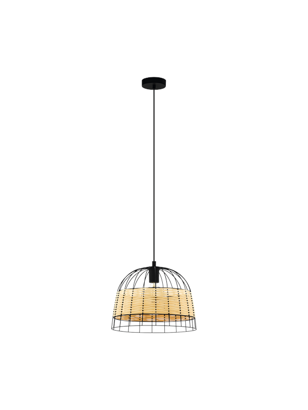 EGLO ANWICK pendlande belysning - svart/natur