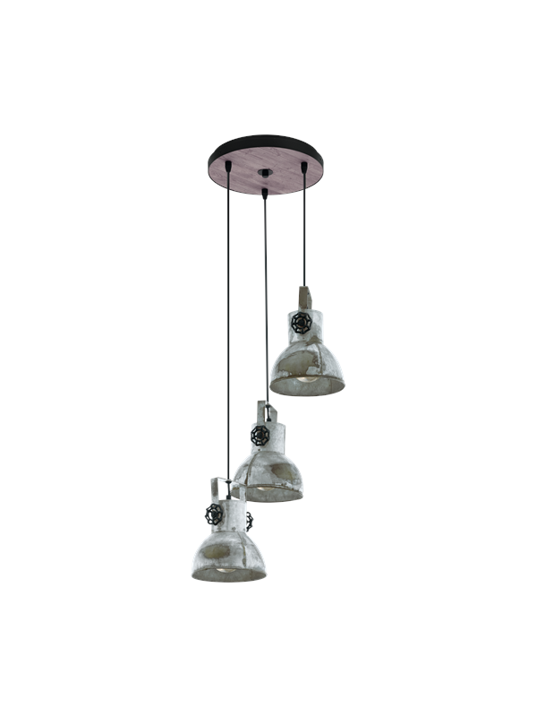 EGLO BARNSTAPLE pendlande belysning - patinerad brun, svart/antik zink