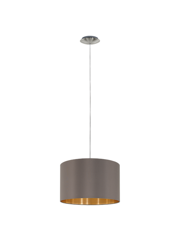 EGLO MASERLO pendlande belysning - matt nickel/cappuccino, guld