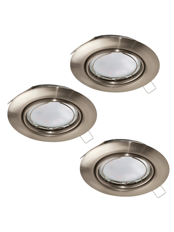Produktfoto för EGLO Peneto, Utanpåliggande spotlight, Glödlampan/-lamporna kan inte bytas ut, LED, 5 W, 3000 K, Nickel