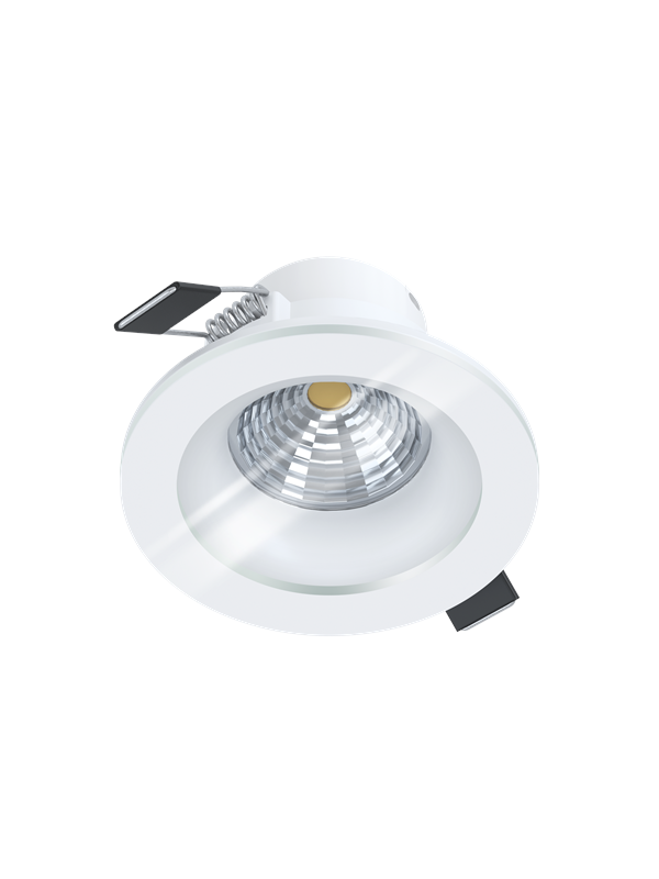 Produktfoto för EGLO Salabate, Nedtryckbar spotlight, 1 lampor, LED, 4000 K, 450 LM, Vit