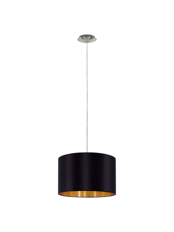 EGLO MASERLO pendlande belysning - matt nickel/svart, guld
