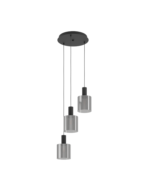 EGLO GOROSIBA pendlande belysning - svart/svart-transparent