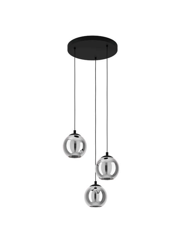 EGLO ARISCANI pendlande belysning - svart/svart-transparent