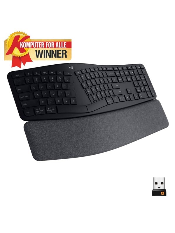ERGO K860 Wireless Ergonomic - UK - Tangentbord - Engelska (UK) - Svart