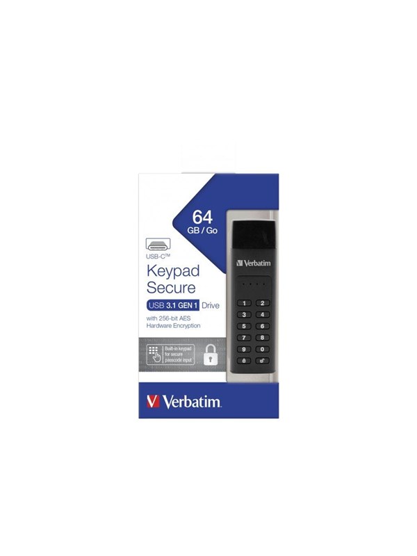 Verbatim Keypad Secure 64gb Usb Minne