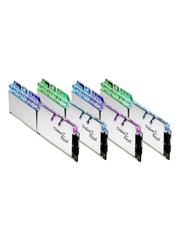 G.skill Trident Z Royal Ddr4 2666 128gb Cl19 Quad Channel 4 Pcs Intel Xmp Silver Med Rgb
