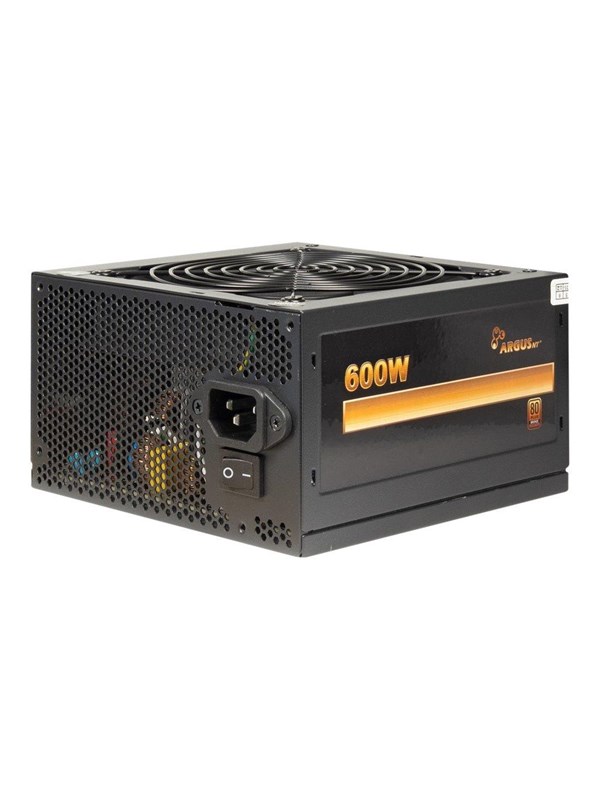 Produktfoto för Argus BPS-600 - Nätaggregat (intern) - ATX12V 2.4 - 80 PLUS Bronze - AC 100/240 V - 600 Watt - aktive PFC