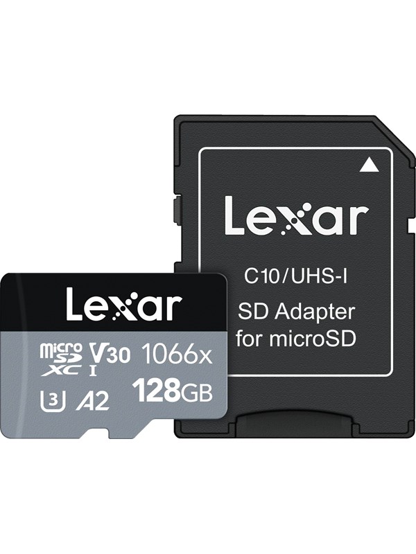 Lexar Professional Silver 1066x Microsd/sd 160mb/s 128gb