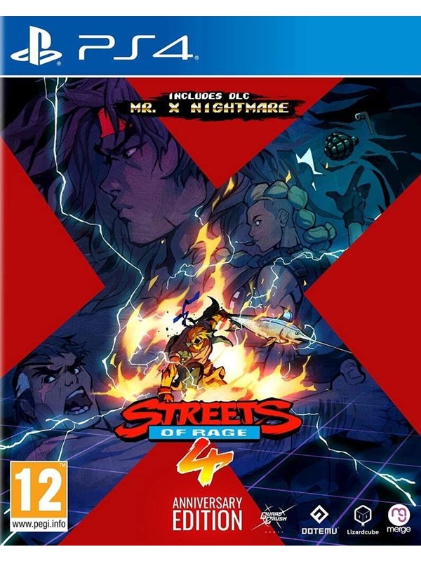 Streets Of Rage 4 Anniversary Edition Sony Playstation 4 Kampsport