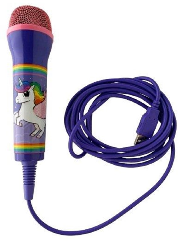 Imp Tech Unicorn Rainbow Microphone 3m Cable Wired Microphone Sony Playstation 4
