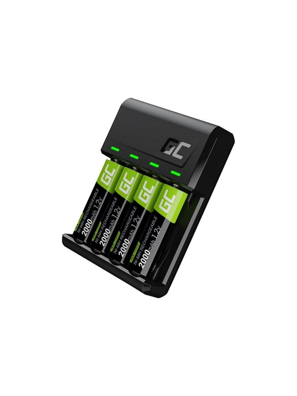 Produktfoto för Green Cell VitalCharger USB battery charger - 4 x AA type - NiMH - 0.5 Watt