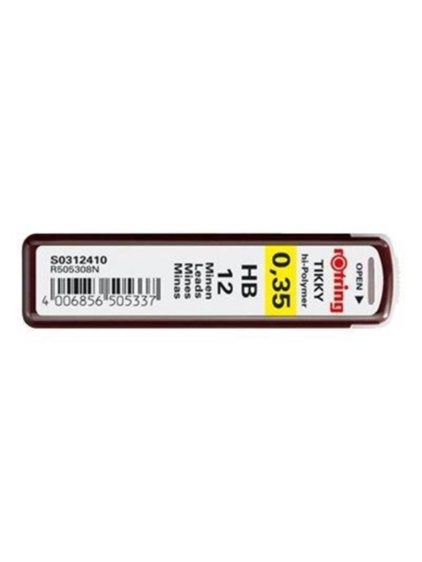 Rotring rOtring pennstift | 0,35 mm | HB hårdhet | 12 stift