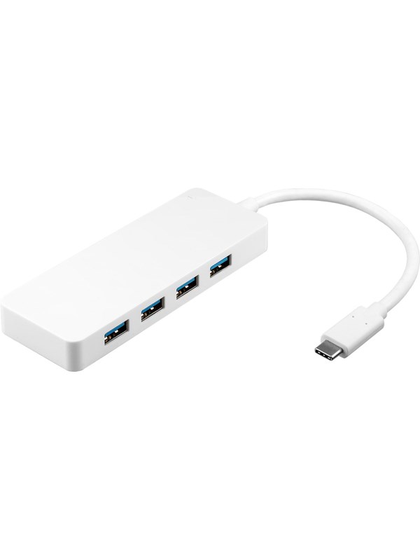 Pro 4x USB-C multiport adapter white - simultaneous USB Hub - USB 3.0 - 4 porte - Vit