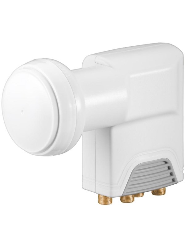 Produktfoto för Goobay SAT Universal Quad 0.1dB, F, 200 mA, 4 cm, 61 mm, 133,9 mm, 131,1 mm