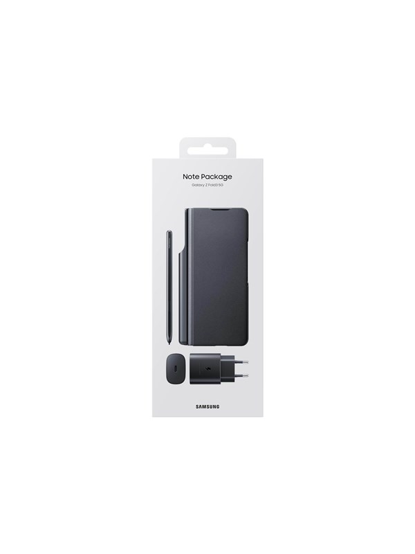 Samsung Galaxy Z Fold 3 Flip Cover W/pen & 25w Adapter Black