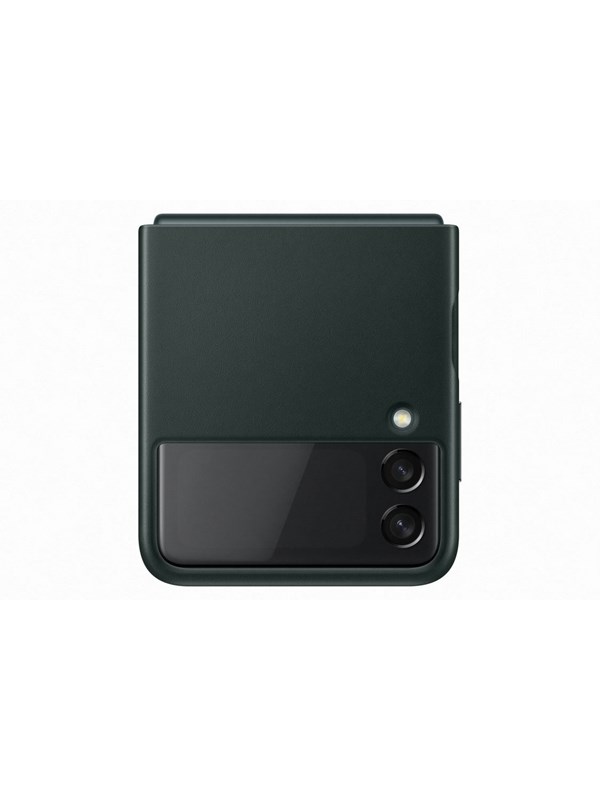 Samsung Galaxy Z Flip 3 Leather Cover Green