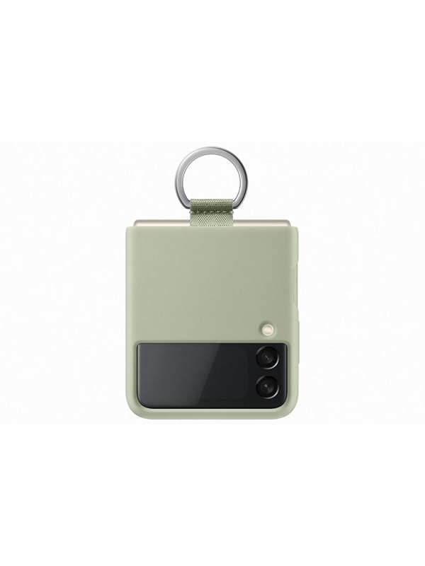 Samsung Galaxy Z Flip 3 Silicone Cover With Ring Olive Green