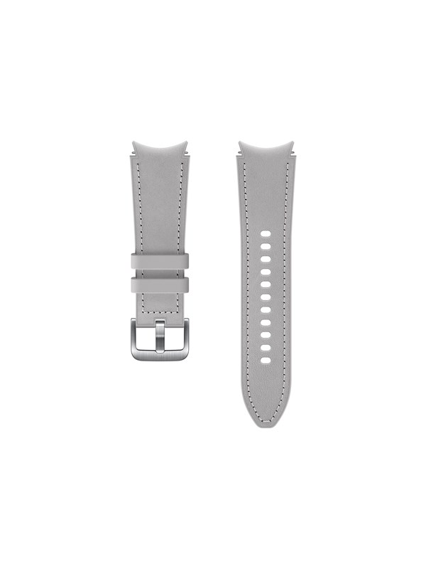 Samsung Watch Strap Hybrid Leather Band 20mm S/m Silver