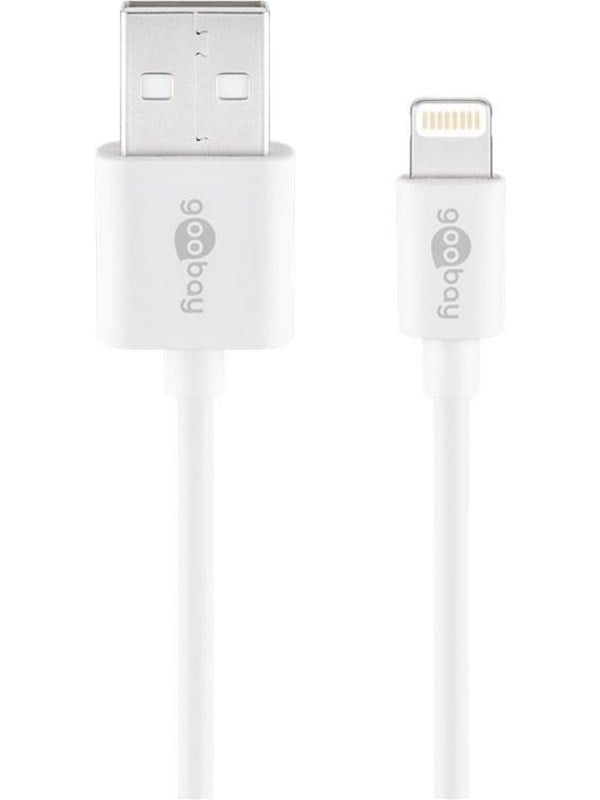 Pro USB-A <-> Lightning - Vit - 1m