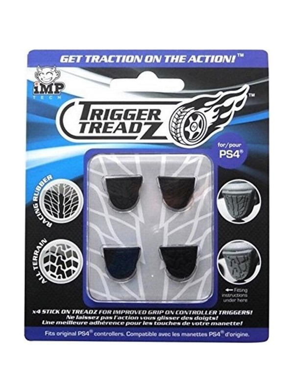 Imp Tech Trigger Treadz Trigger Grips Pack For Ps4 Black Miscellaneous Tillbehör Till Spelkonsol Sony Playstation 4