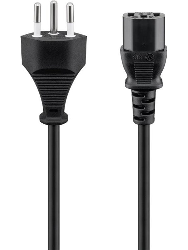 Pro Power supply cord Switzerland 2 m black