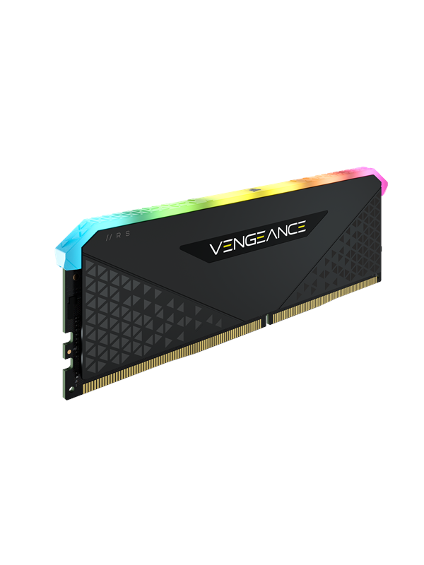 Corsair Vengeance Rgb Rs Ddr4 3200 8gb Cl16 Single Channel 1 Pcs Amd Optimized Svart Med Rgb