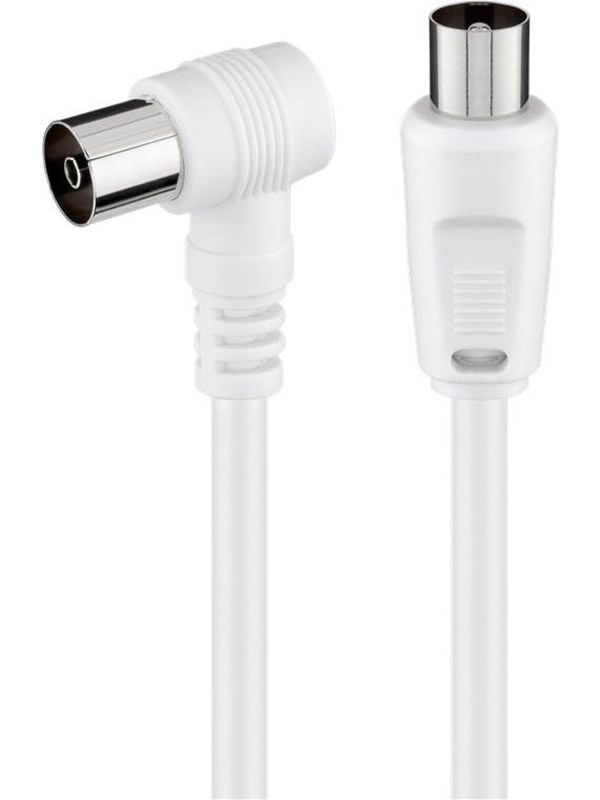 Pro Angled antenna cable (<70 dB) 2x shielded
