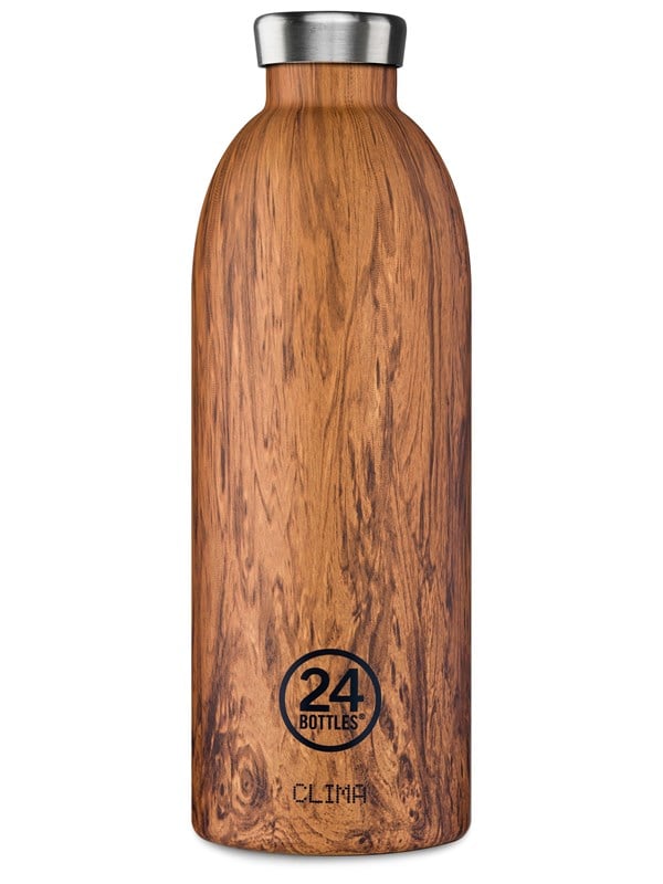 24Bottles Clima Bottle 0.85 L - Sequoia Wood Print