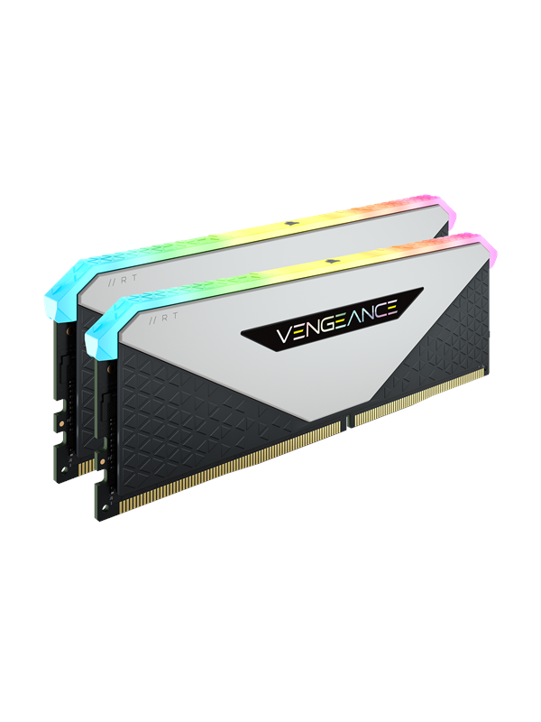 Produktfoto för Corsair Vengeance RGB RT DDR4-3200 - 16GB - CL16 - Dual Channel (2 st) - AMD Optimerad - Svart med RGB