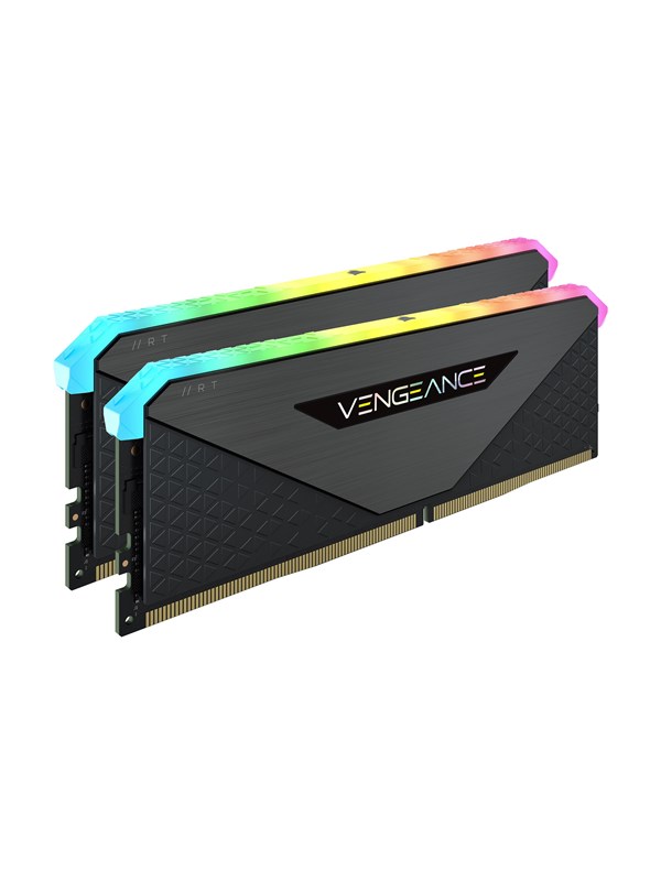 Corsair Vengeance Rgb Rt Ddr4 3200 32gb Cl16 Dual Channel 2 Pcs Amd Optimized Svart Med Rgb